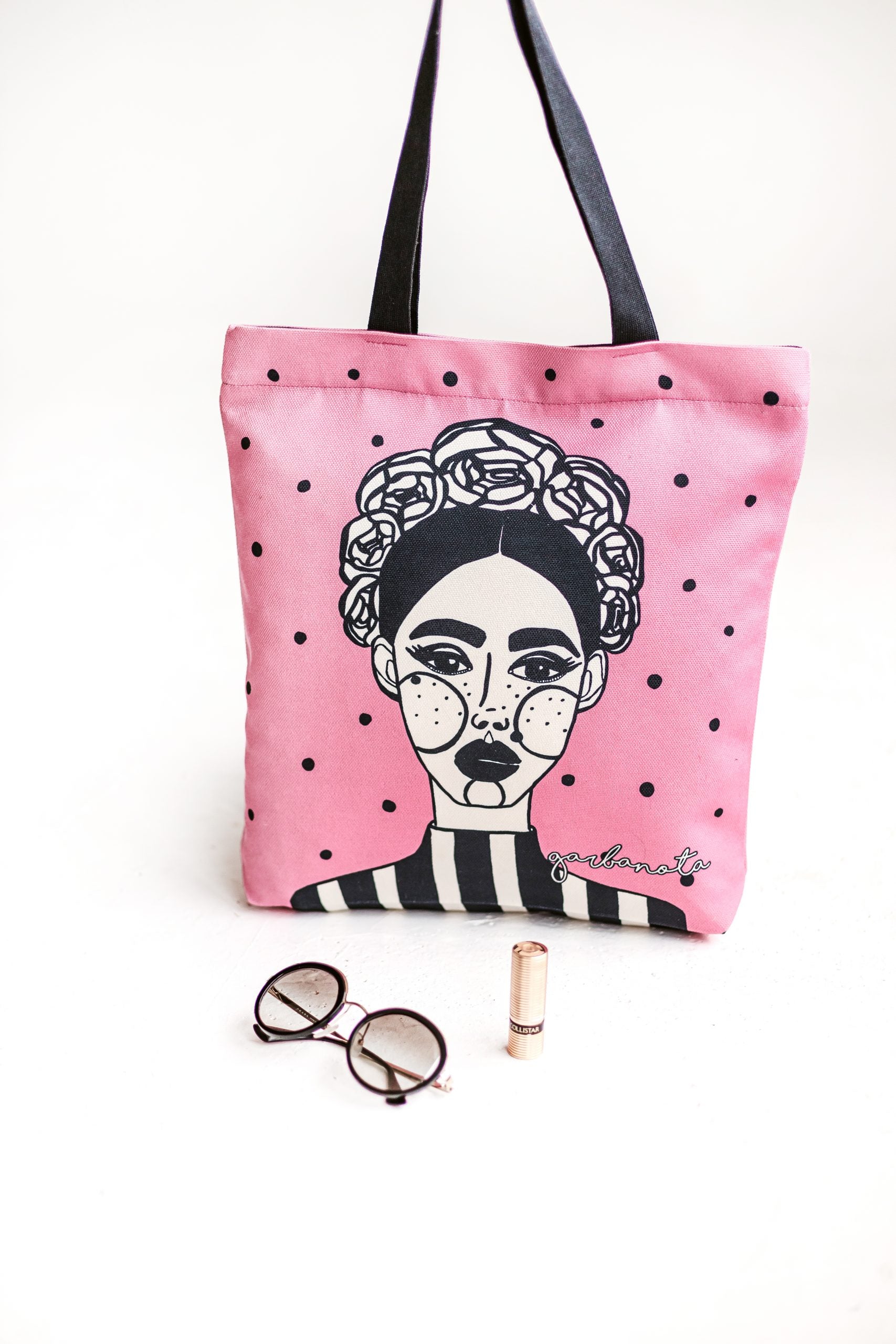 Stylish Reusable Grocery Bags – Unique Art by Garbanota by Garbanota at www.brixbailey.com
