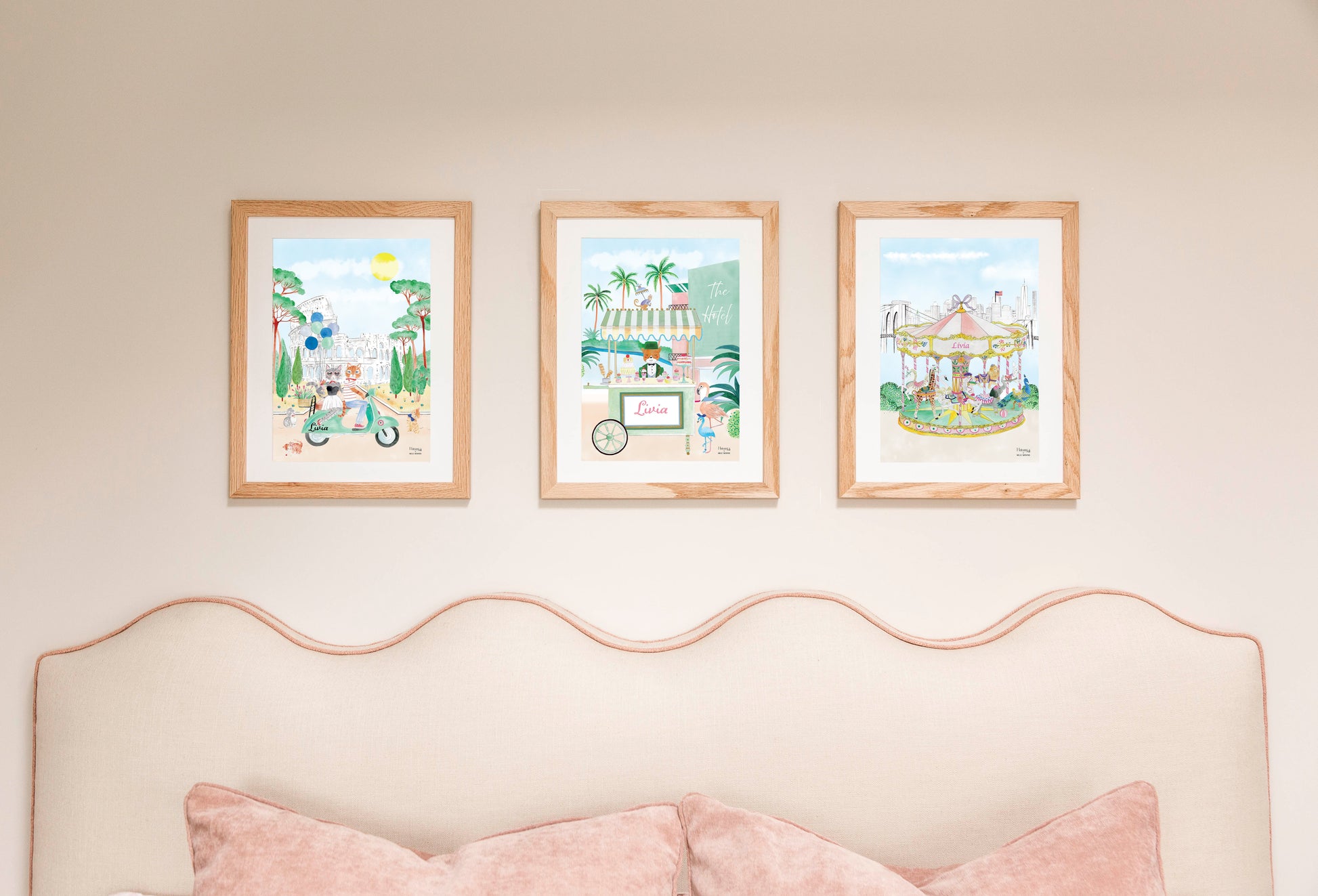 Personalised Motorbike Coliseum Print for Boys