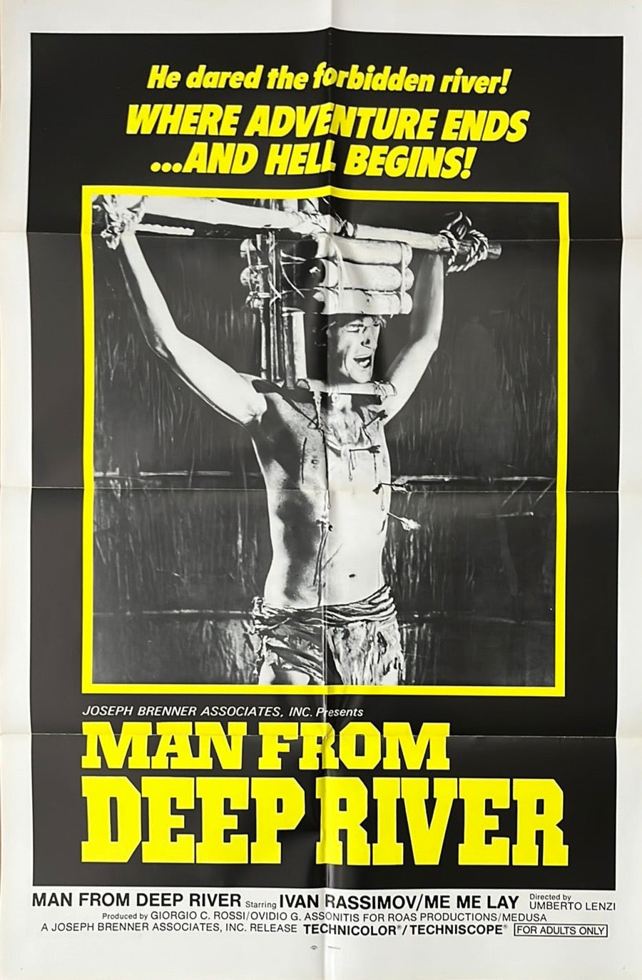 Man From Deep River 1972 Original US One Sheet Movie Poster