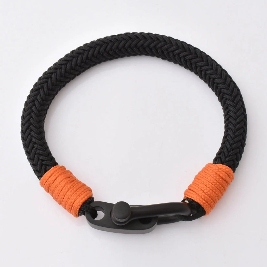 Matt Black Stainless Steel Shackle Bracelet