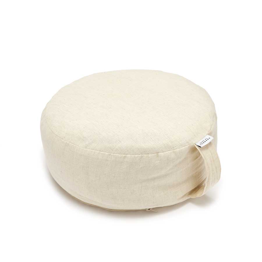 Natural Linen Meditation and Yoga Cushion