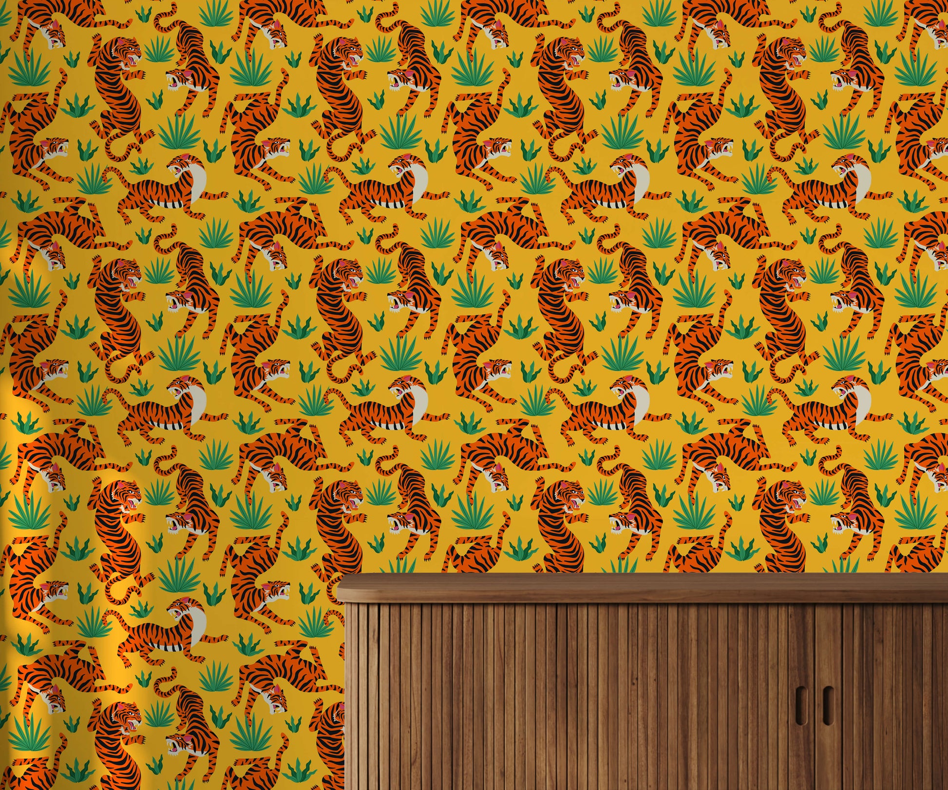 Oriental Tiger Wallpaper