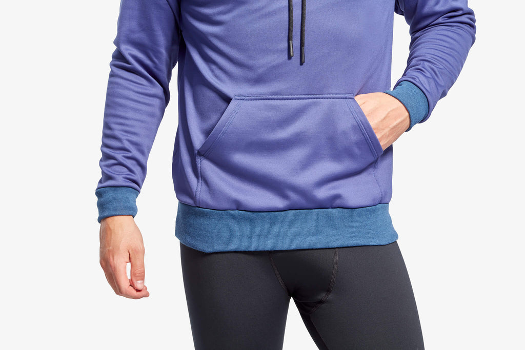 Men's Infrared Hoodie in Grey and Blue
