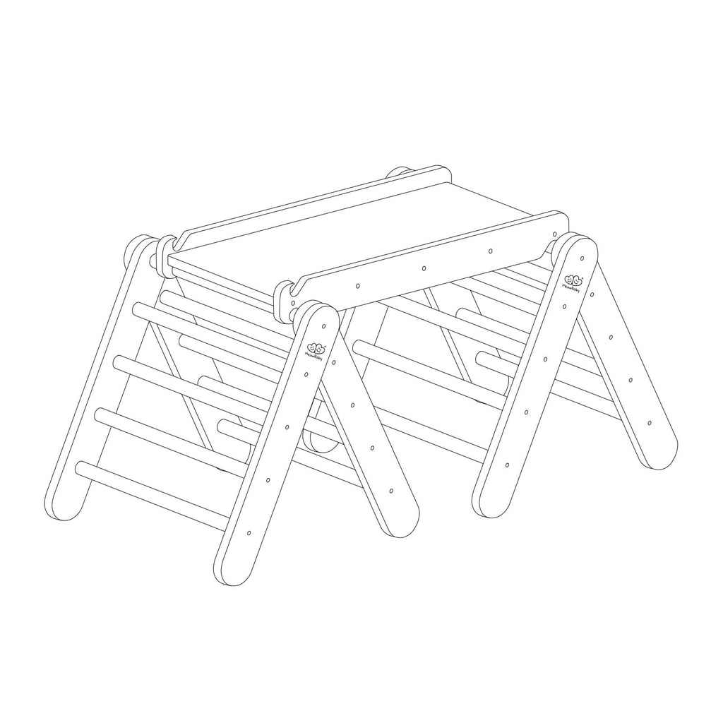 Montessori-Inspired Kids Climbing Set – Safe, Light & Versatile by MeowBaby at www.brixbailey.com