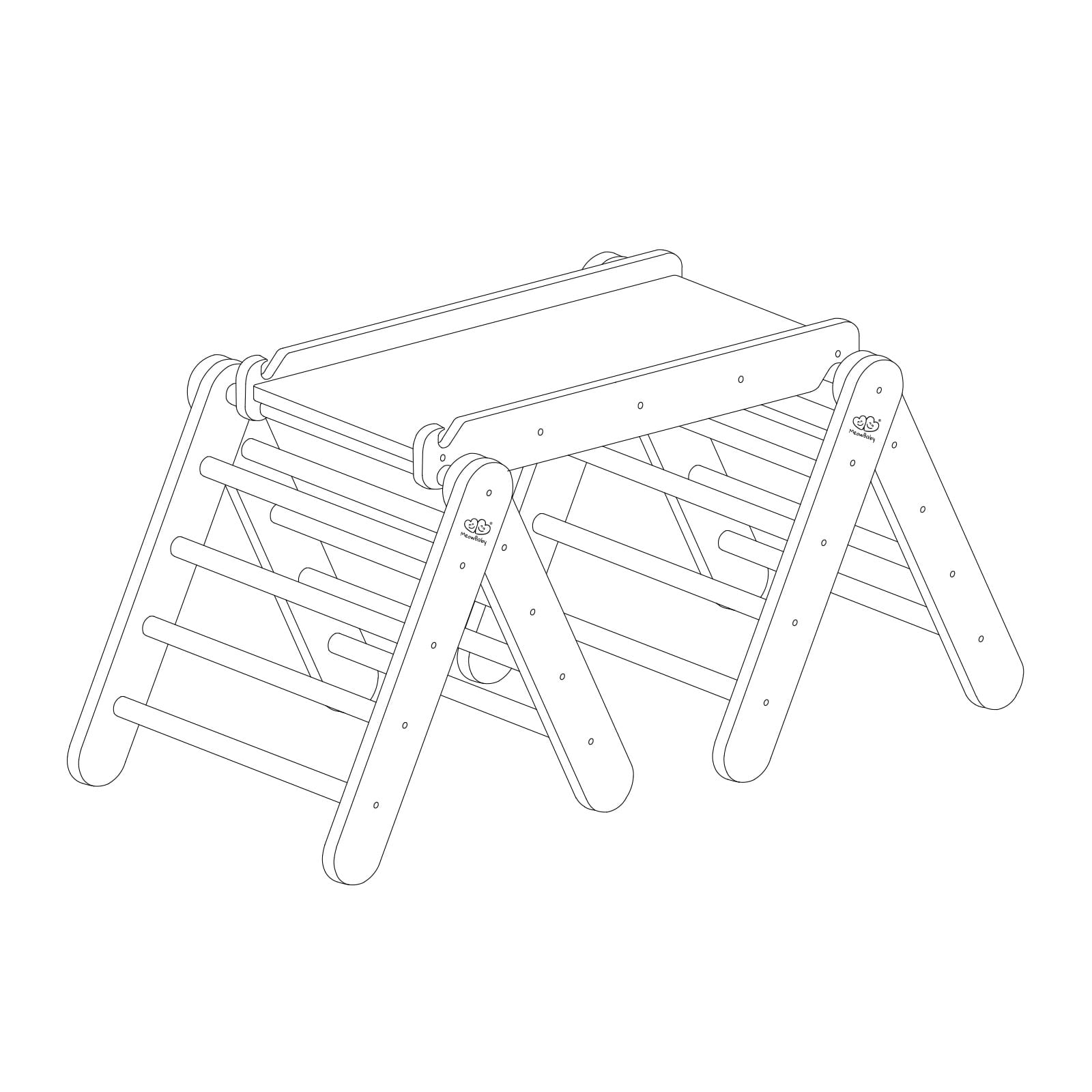 Multi-functional Montessori Climbing Set for Kids – Safe & Creative by MeowBaby at www.brixbailey.com