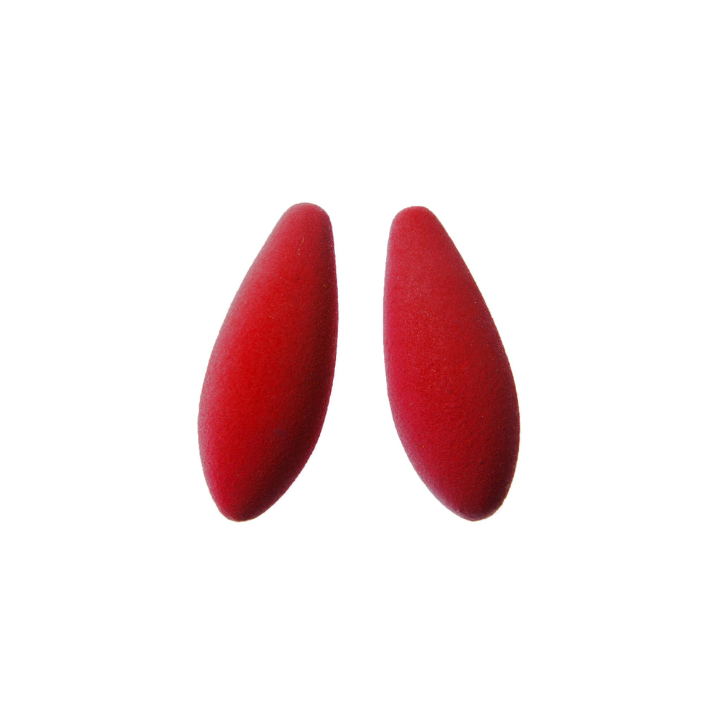 softly lit mini cherries earrings with a gentle cosmic dust glow on a cozy background