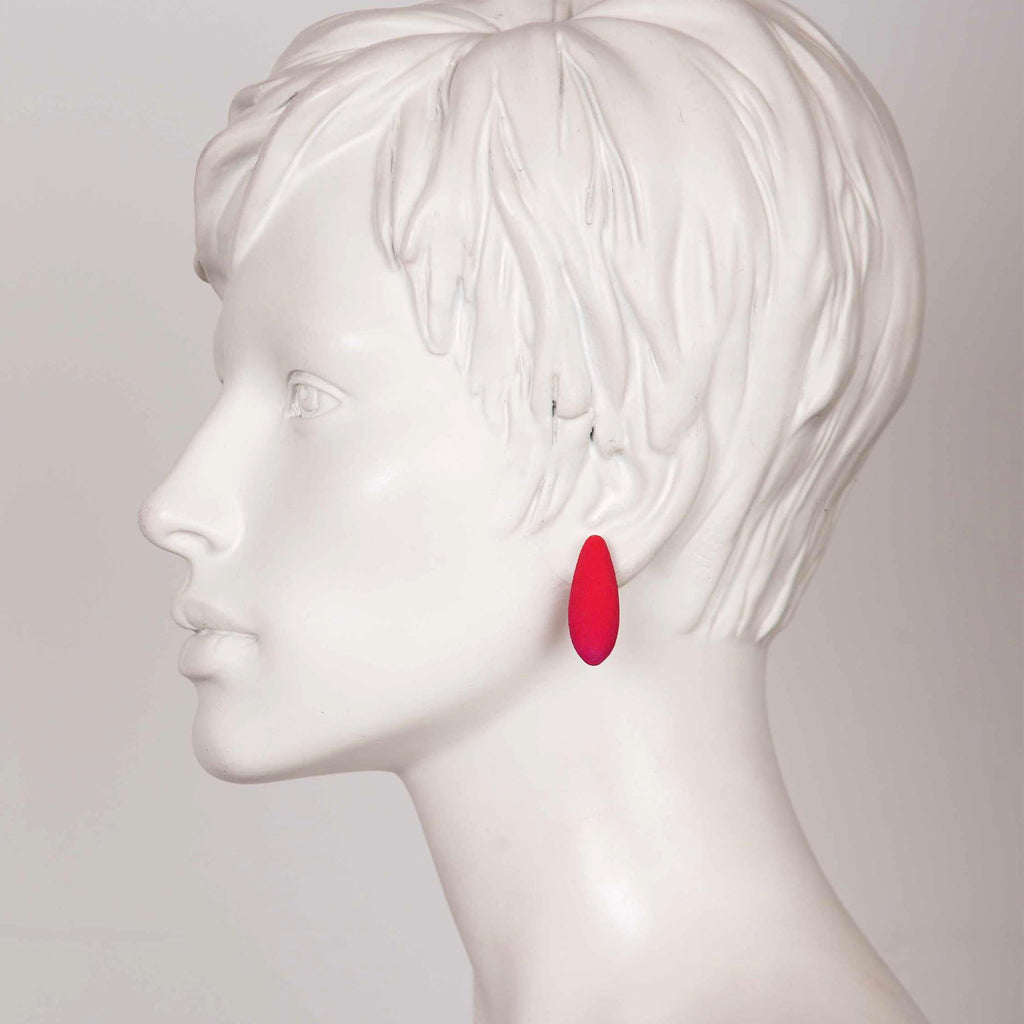 bold statement tanel veenre mini raspberries earrings with cosmic dust sparkle