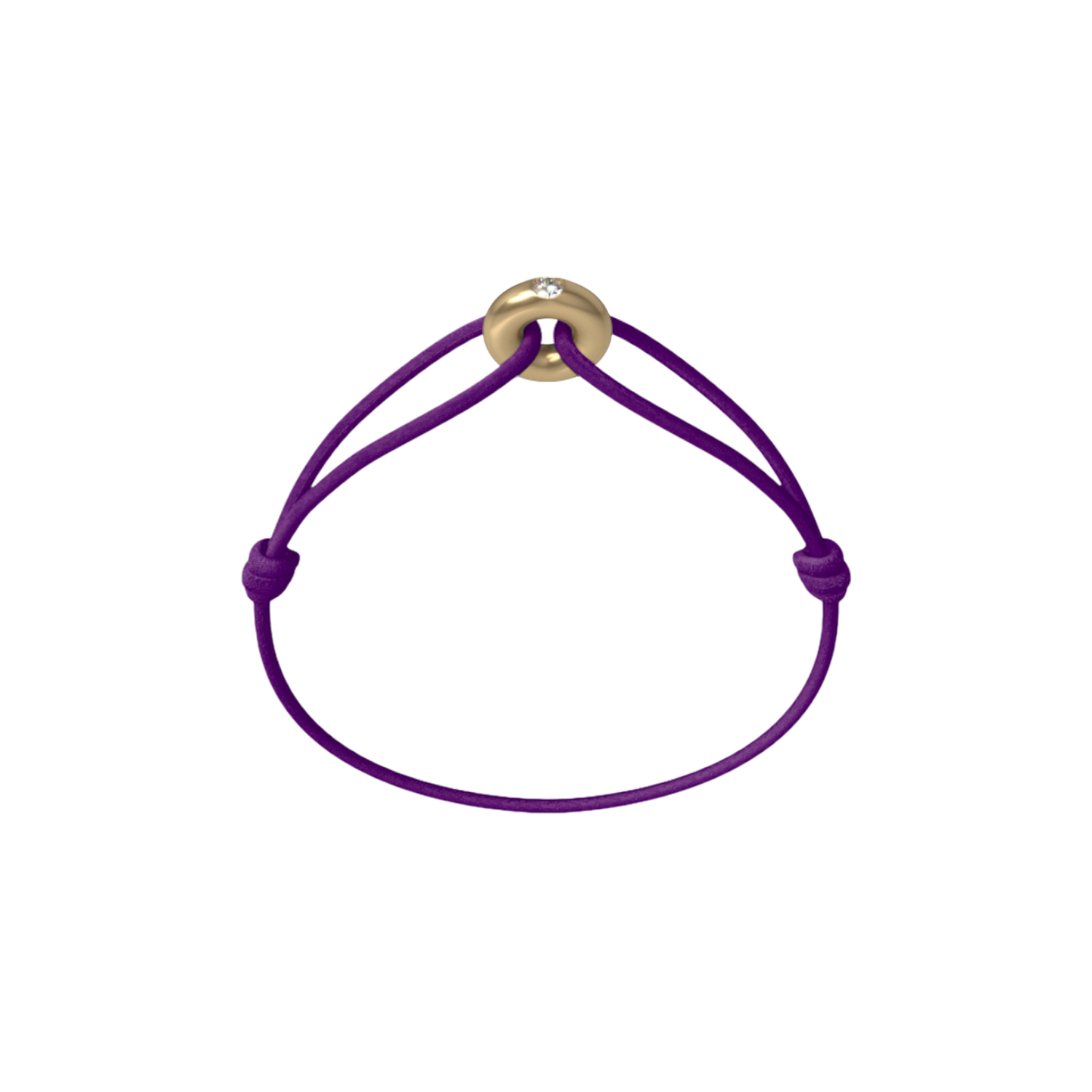 Mini Golden Soho Diamond Cord Bracelet