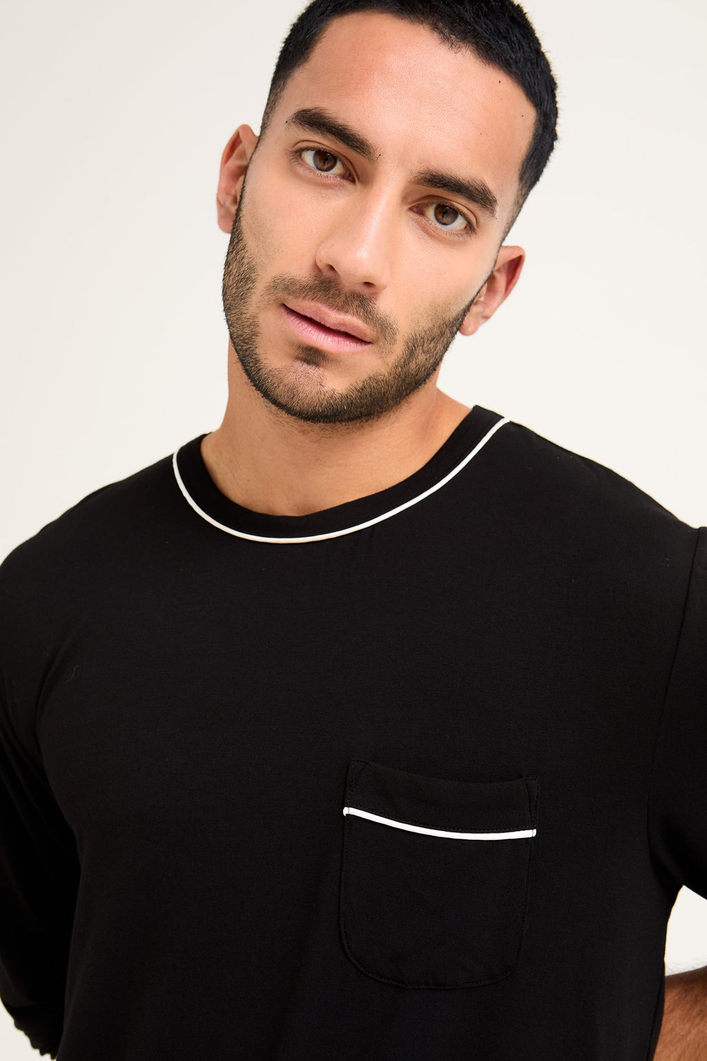 Mister You Bamboo Pyjama Set in Black