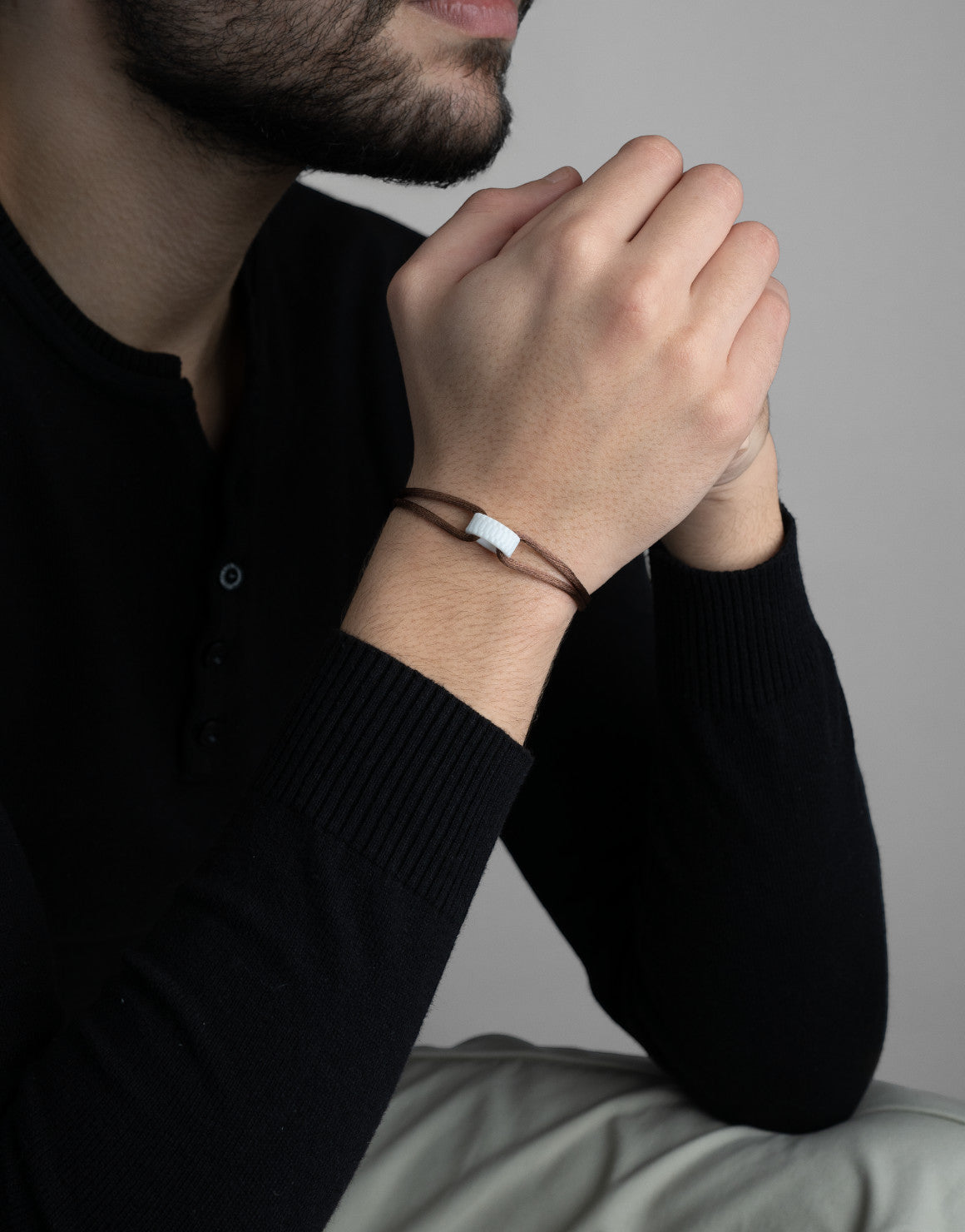 Cord Bracelet in Snow
