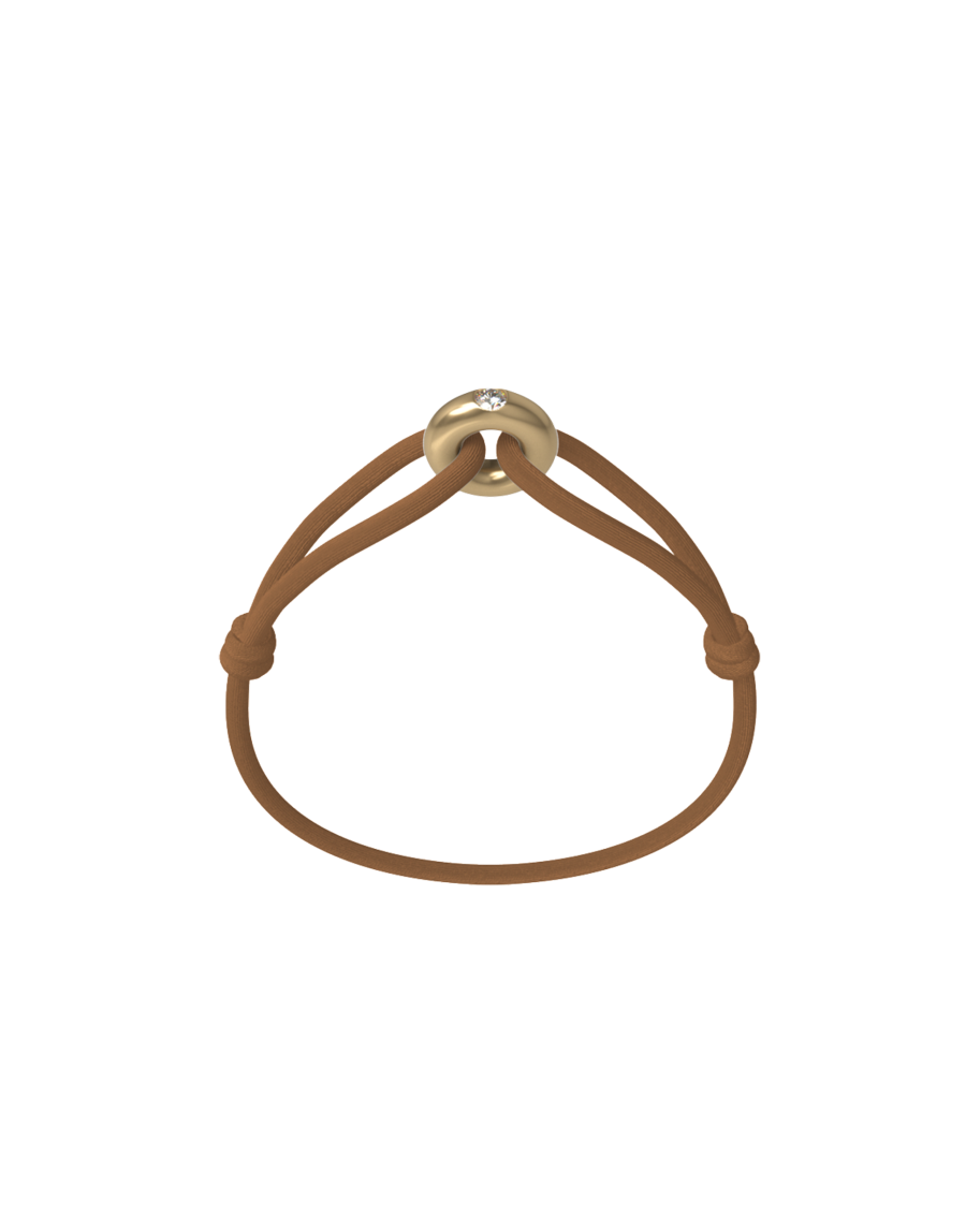 Golden Diamond Cord Bracelet