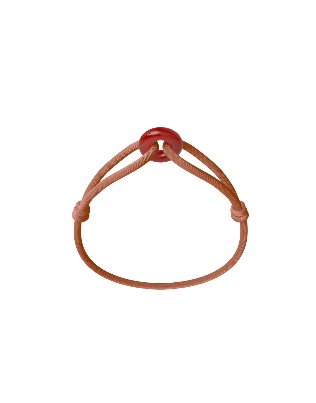 Red Soho Cord Bracelet with Carnelian