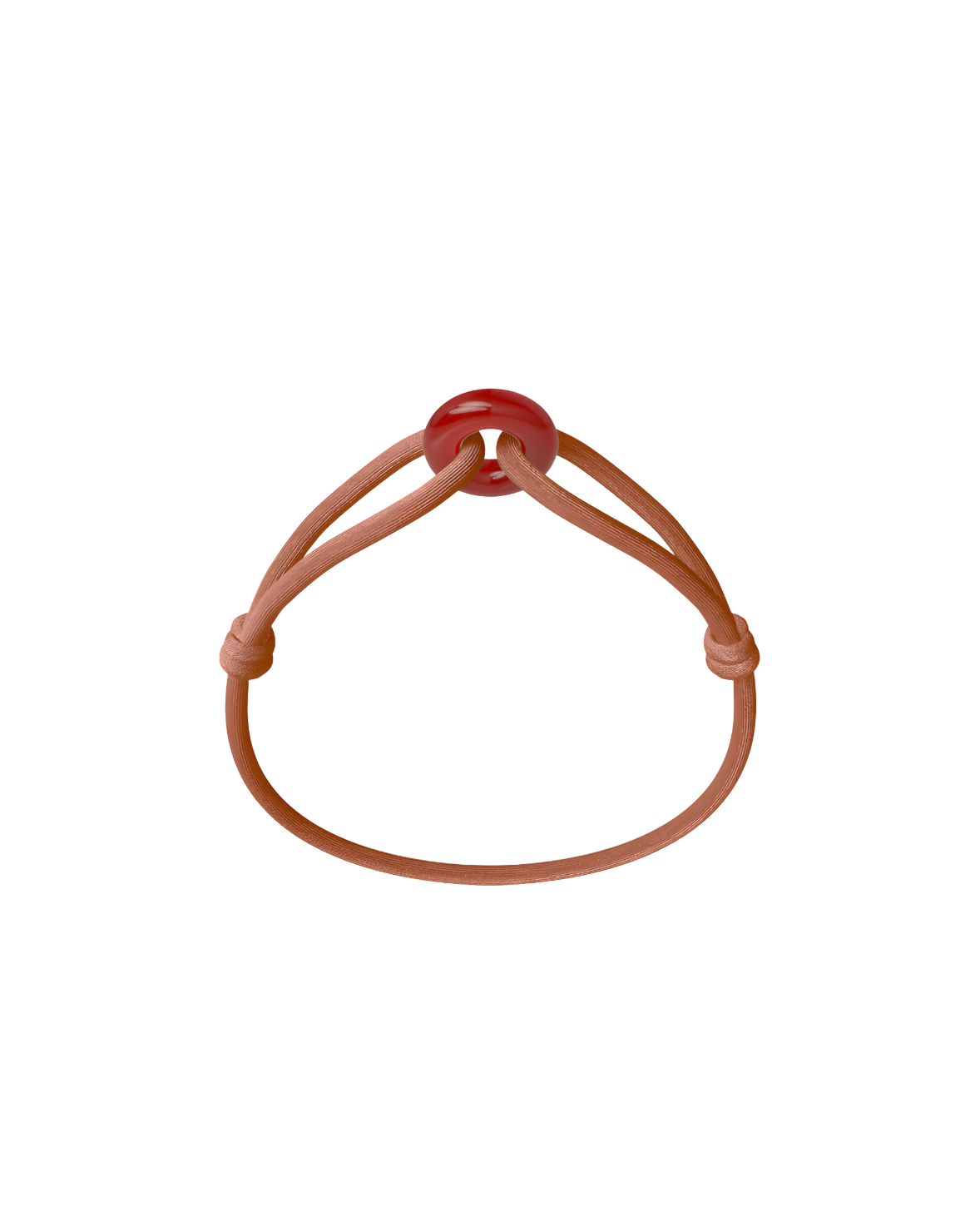 Red Soho Cord Bracelet with Carnelian