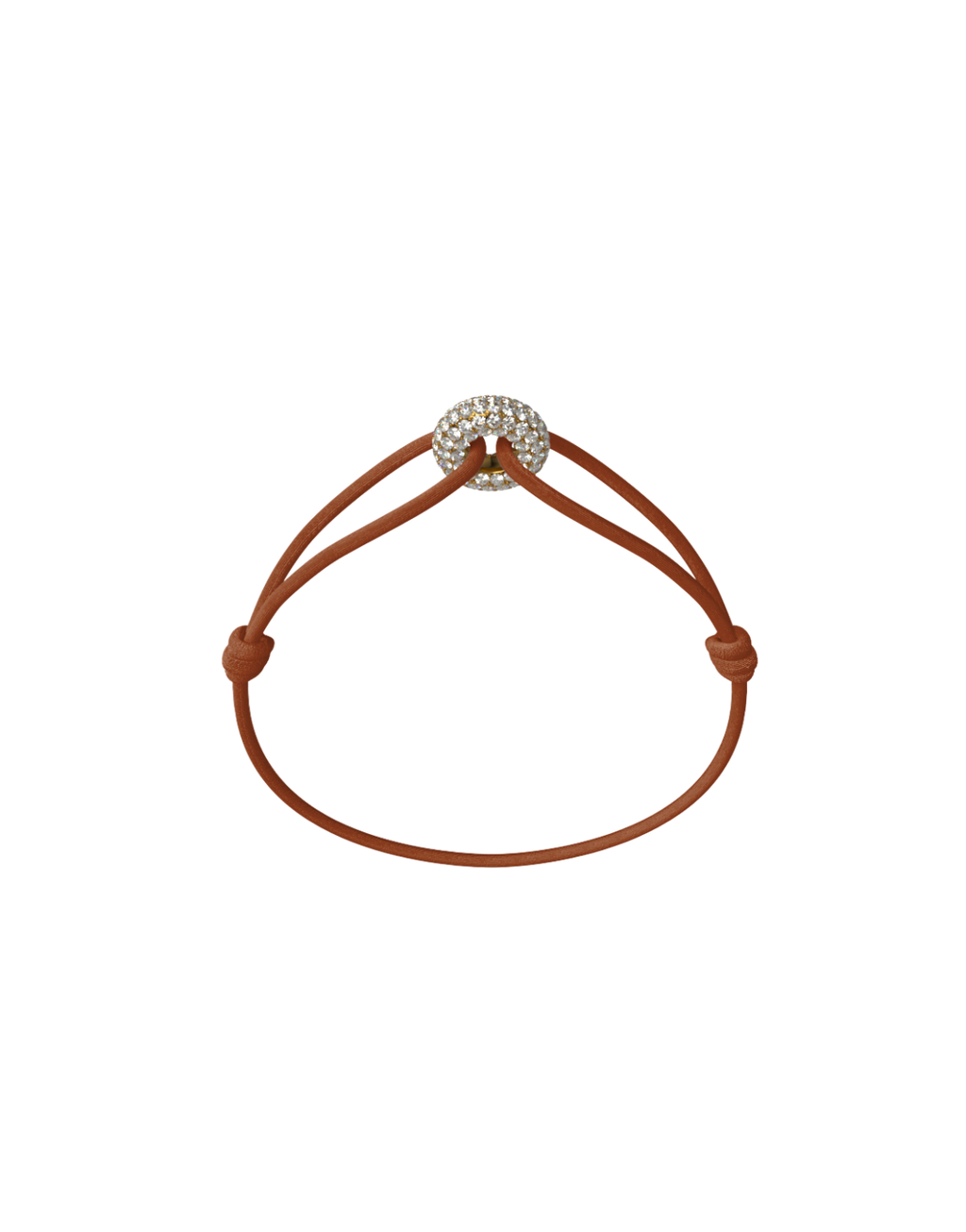 Mini Golden Soho Pave Cord Bracelet
