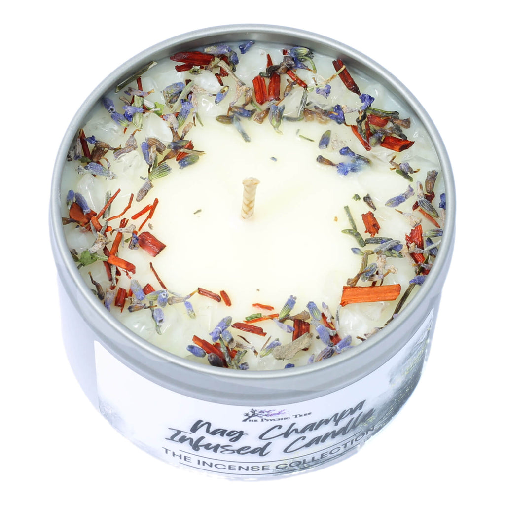 Nag Champa Crystal Infused Scented Candle
