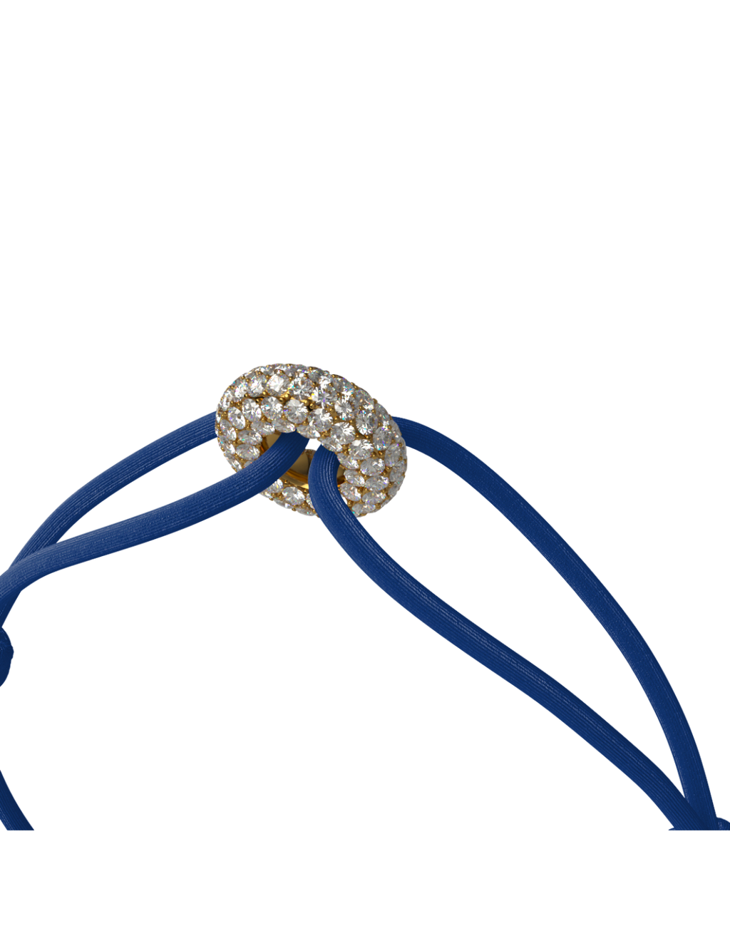 Mini Golden Soho Pave Cord Bracelet