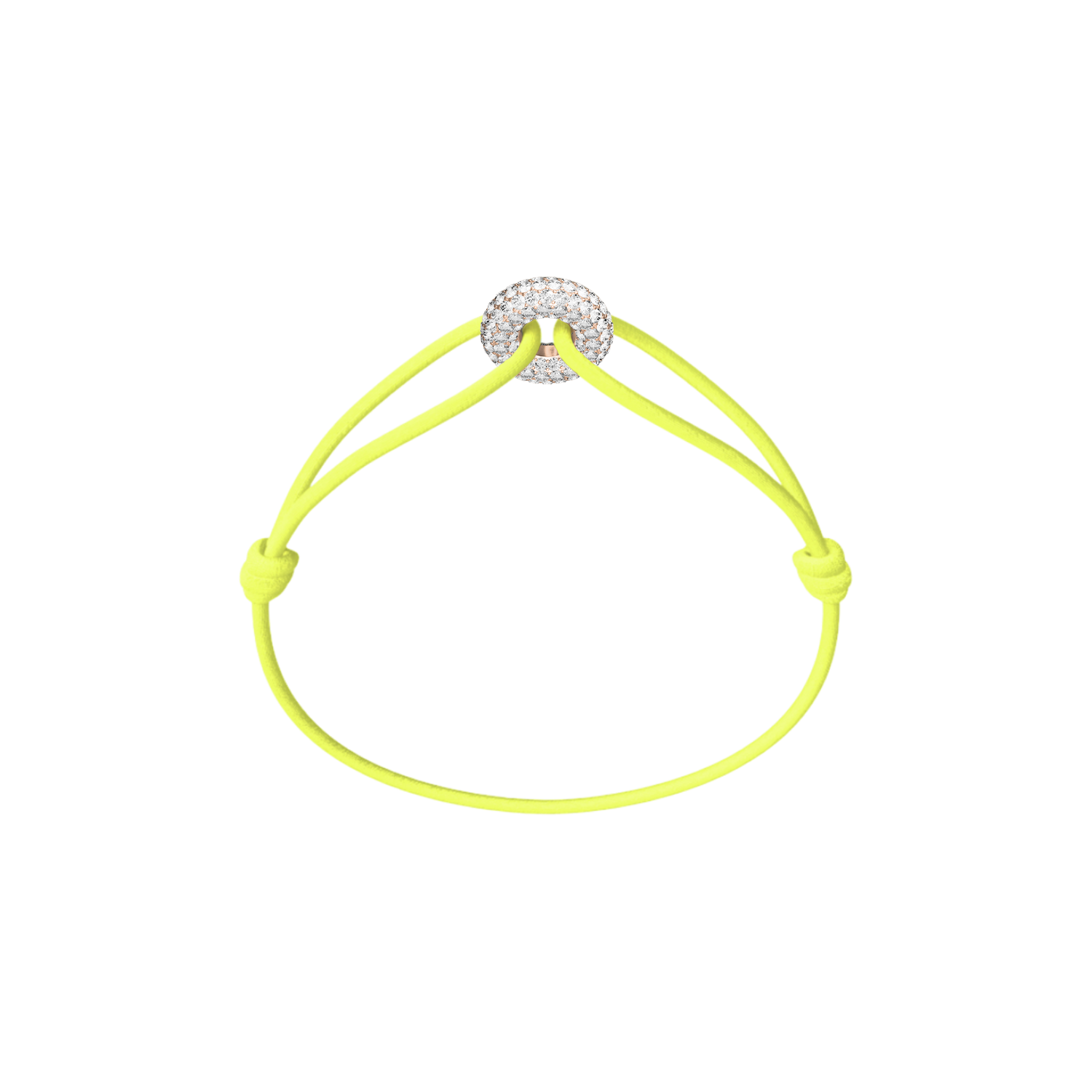 Mini Rose Soho Pave Cord Bracelet