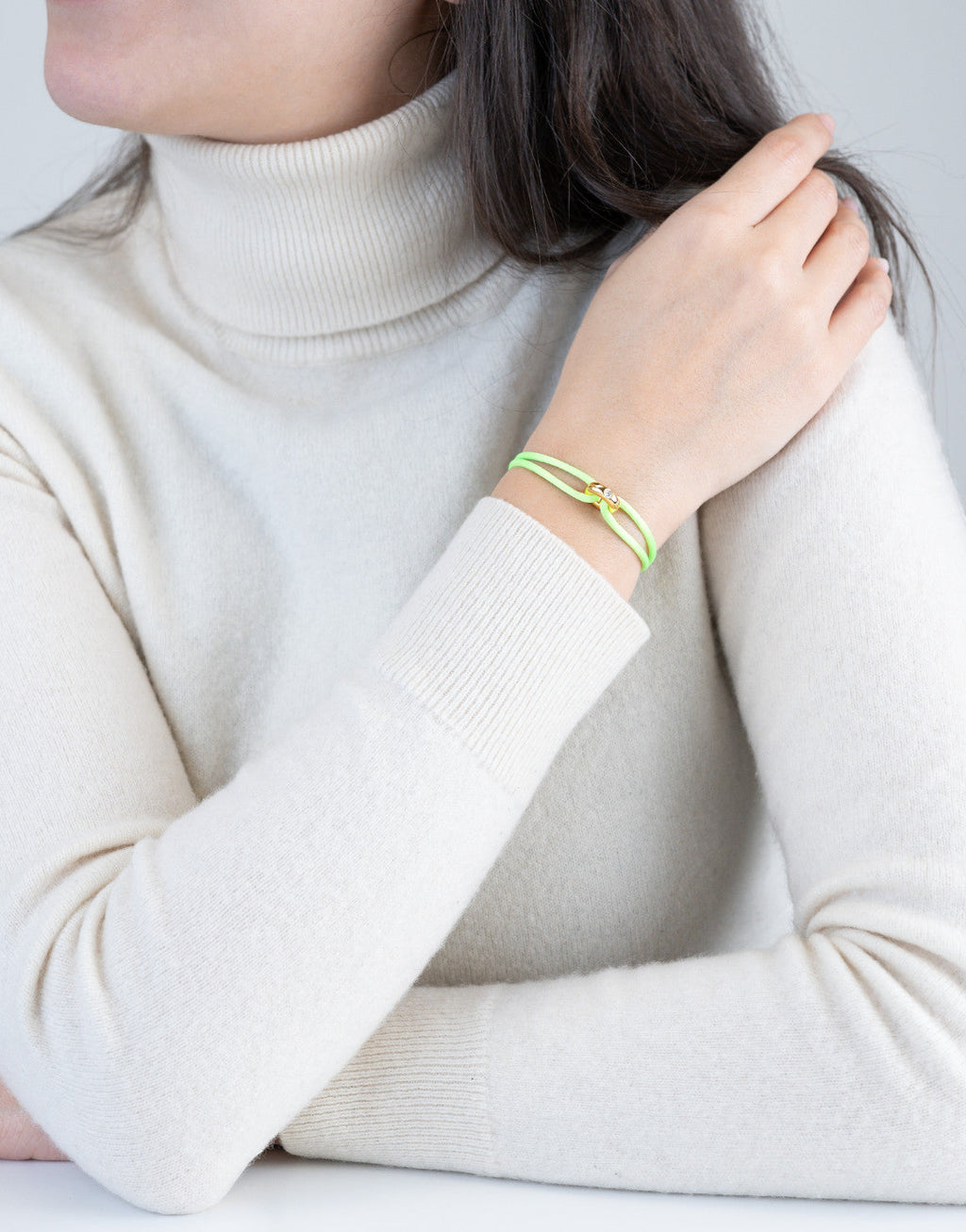 Golden Diamond Cord Bracelet