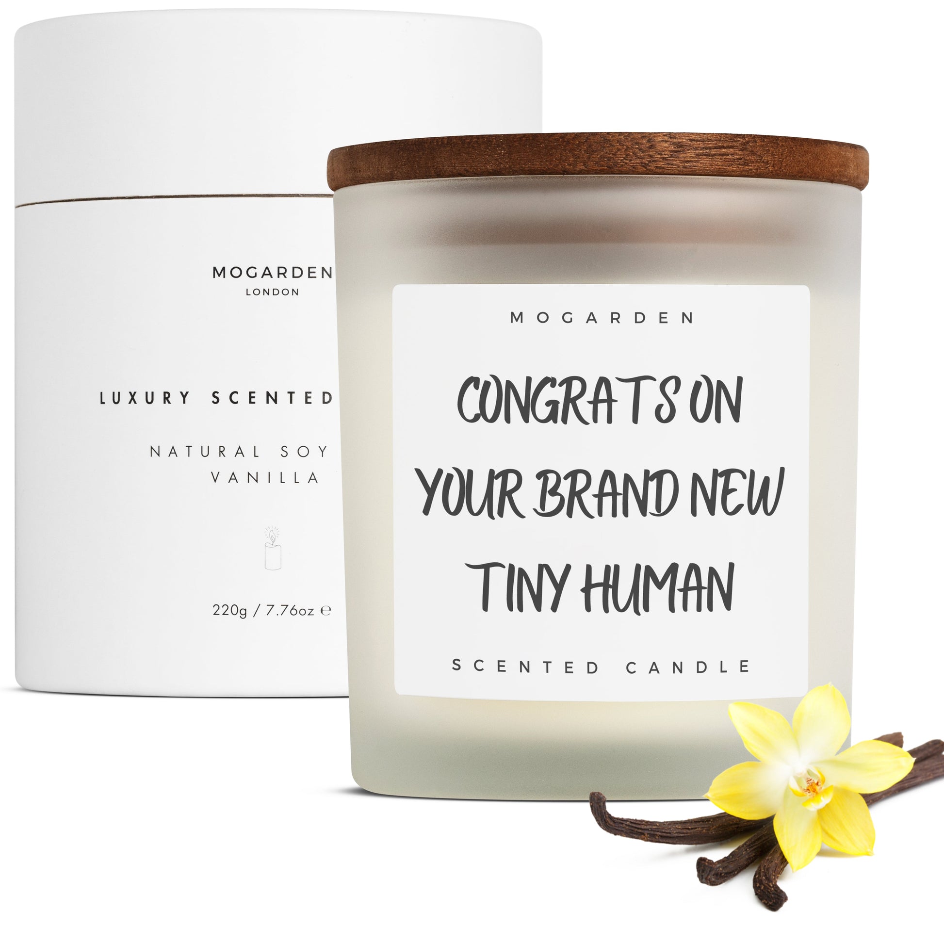 Luxury Vanilla Soy Candle for Mum to Be and New Mum Gifts