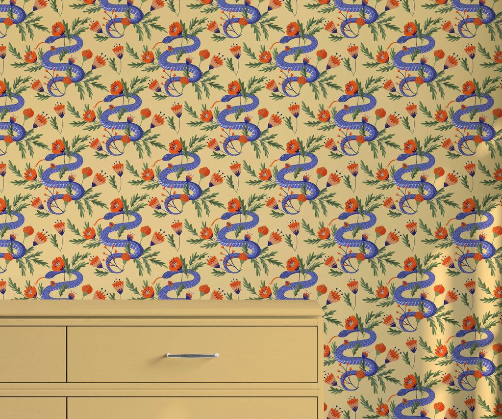 Colourful Snake Wallpaper