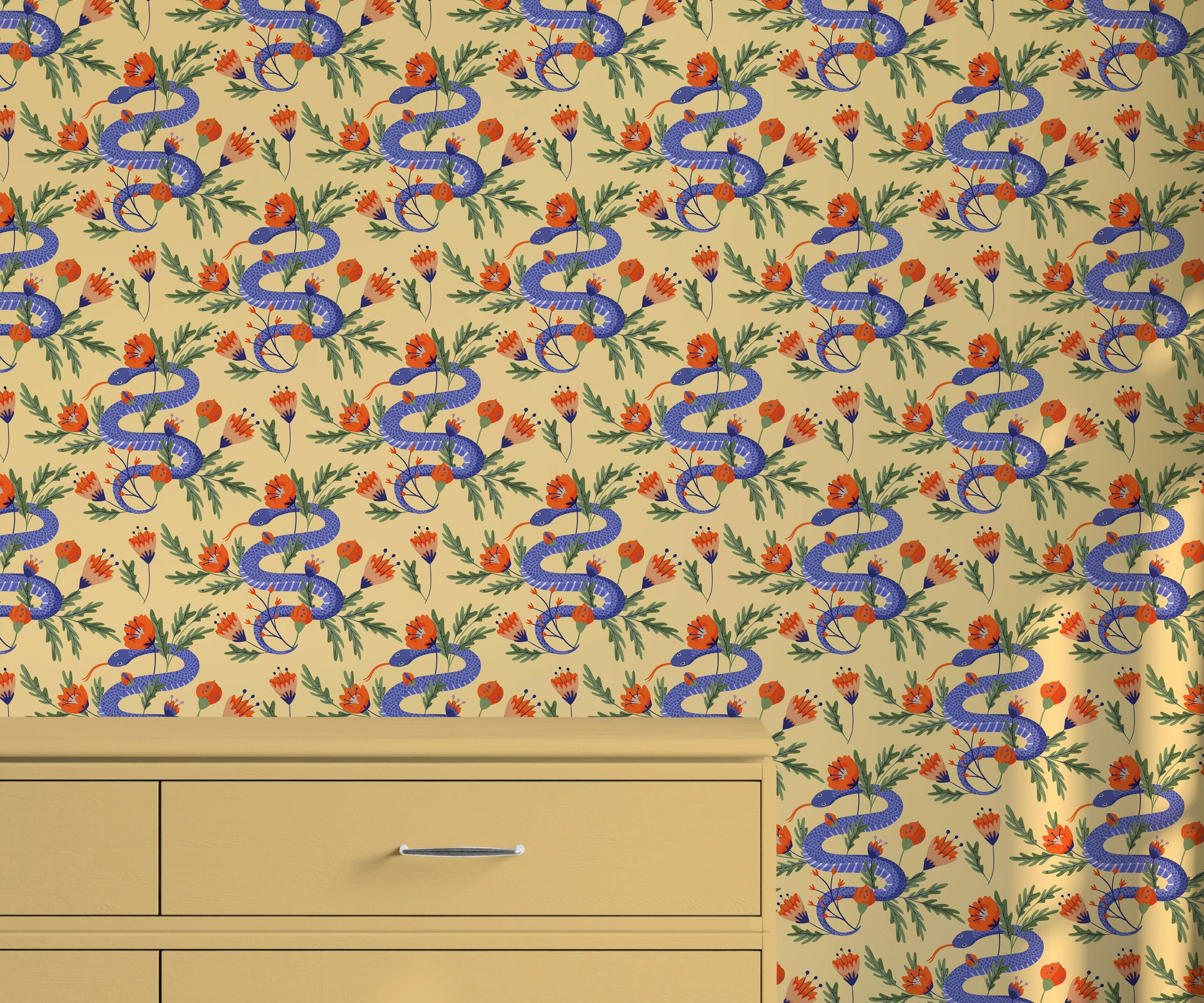 Colourful Snake Wallpaper