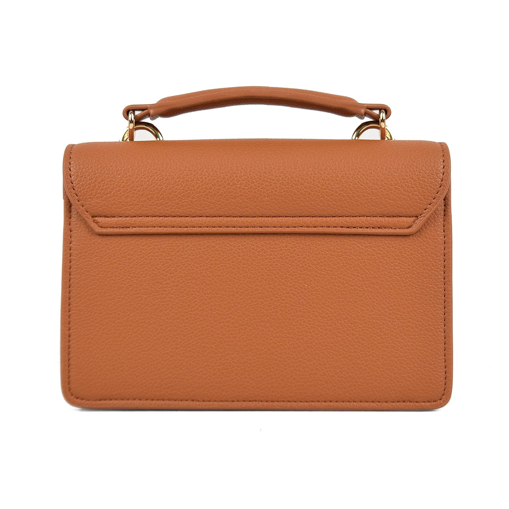 Nova Star Studded Crossbody Bag in Tan and Gold