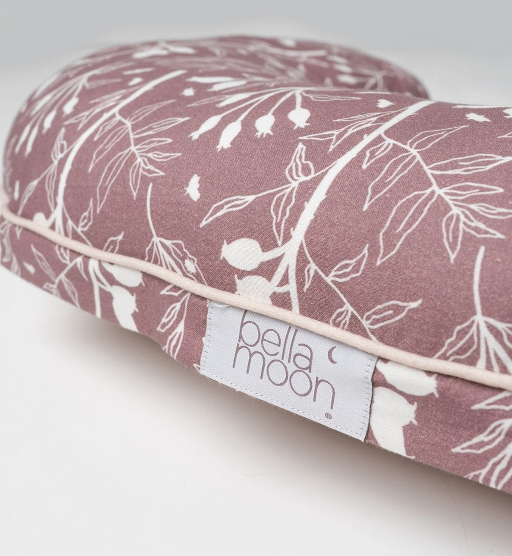 Mini Moon Nursing Pillow in Rosehip