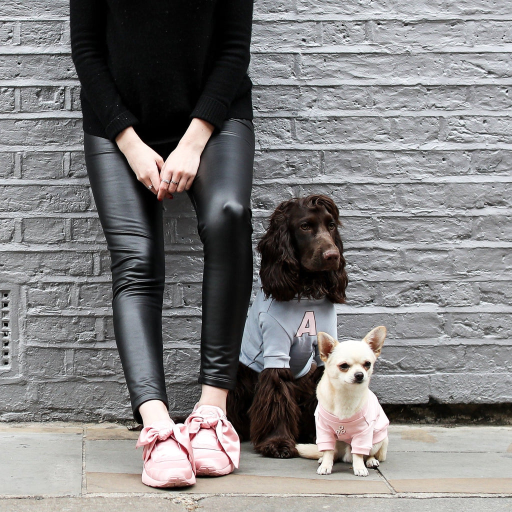 O NO Sweatshirt in Pink and Black