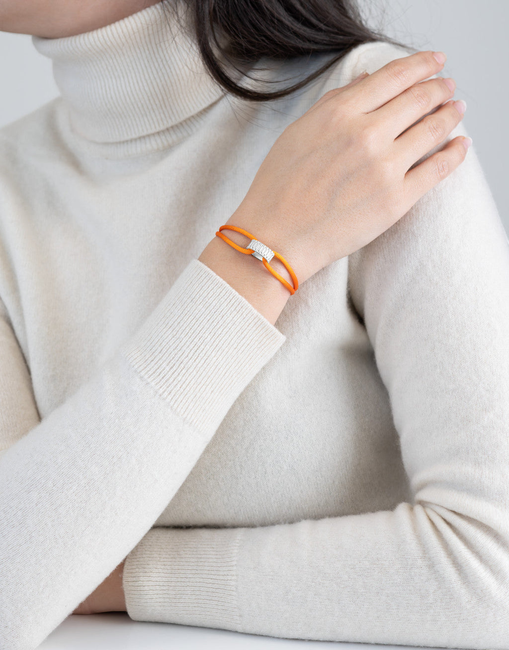 Regent Cord Bracelet in Sterling Silver