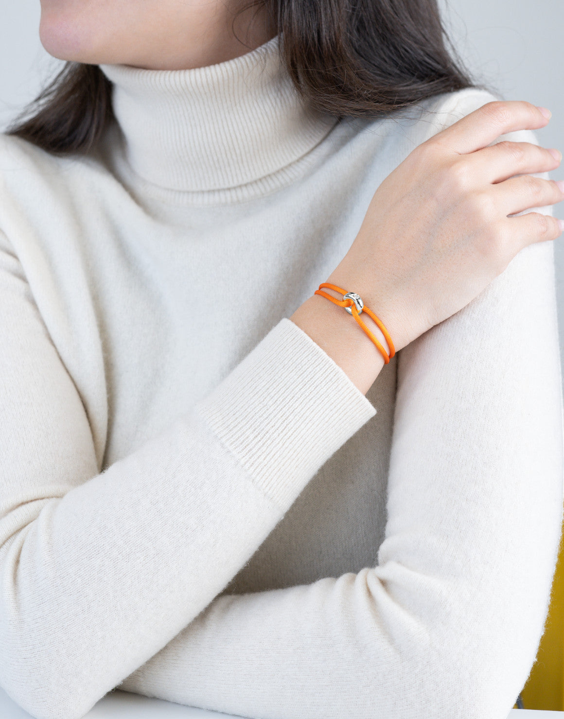 Silver Soho Diamond Cord Bracelet