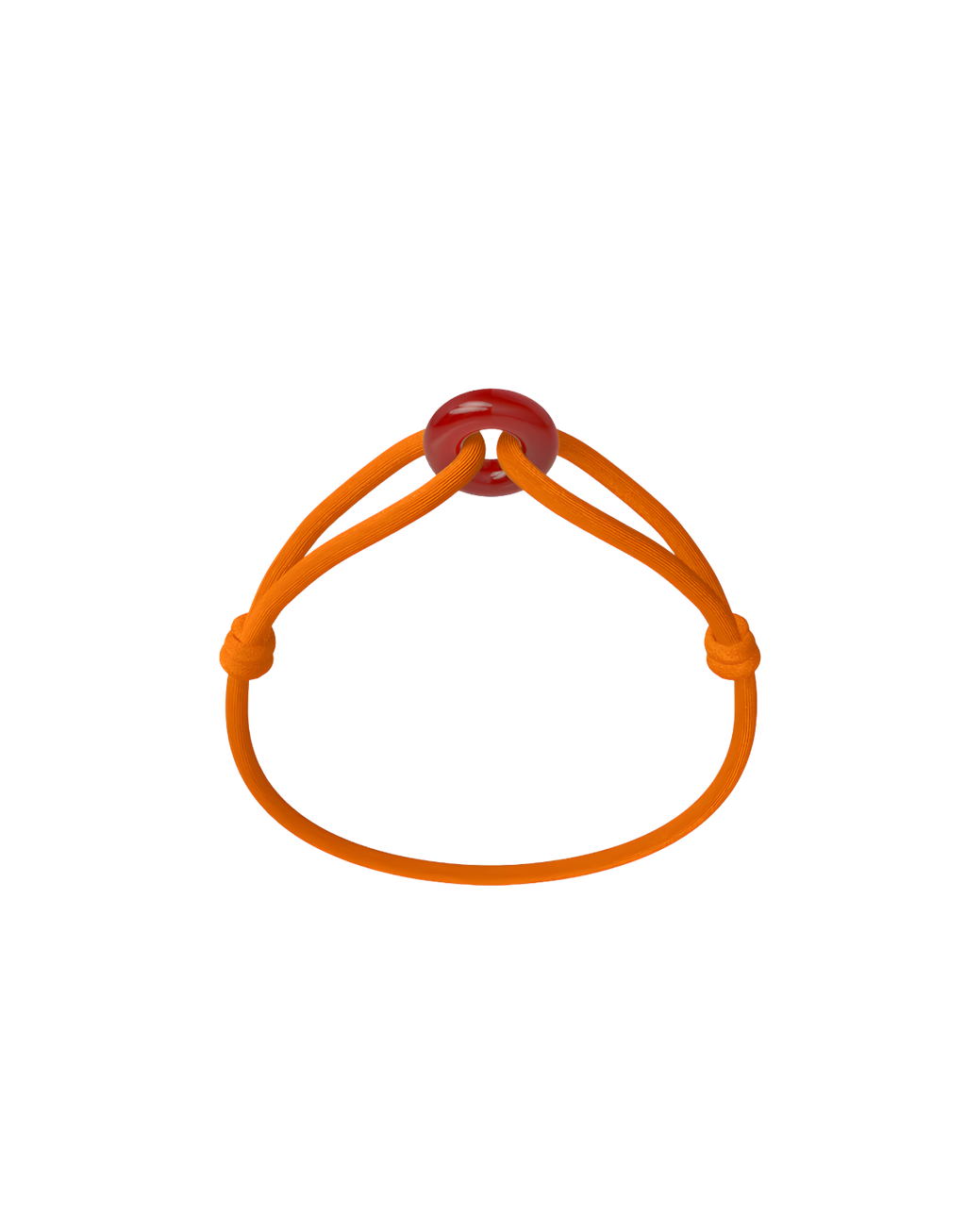 Red Soho Cord Bracelet with Carnelian