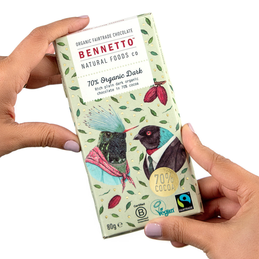 70 Percent Organic Dark Chocolate Bar