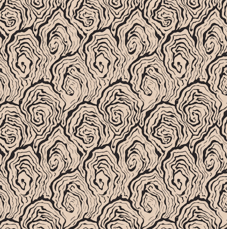 Oysters Monochrome Wallpaper