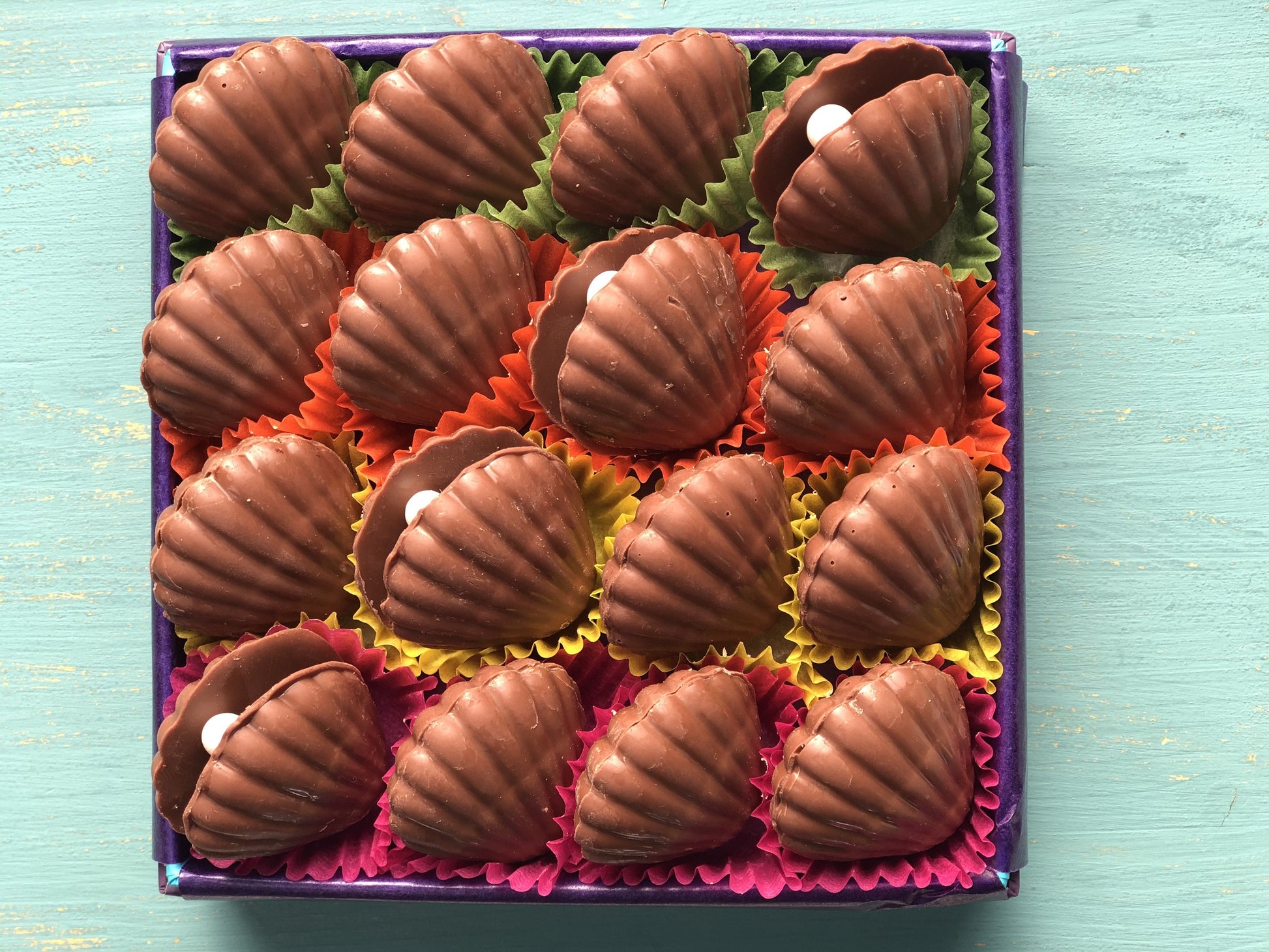 Chocolate Oysters - Box of 16 Handmade Chocolates