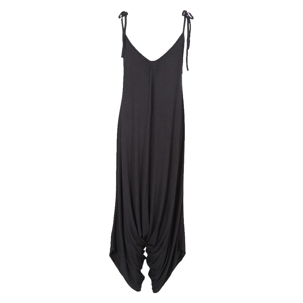 Harem Jumpsuit in Black, Green and Red