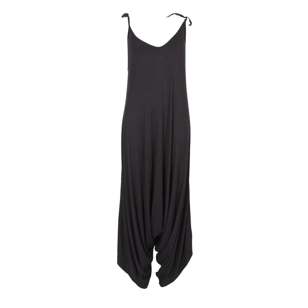 Harem Jumpsuit in Black, Green and Red