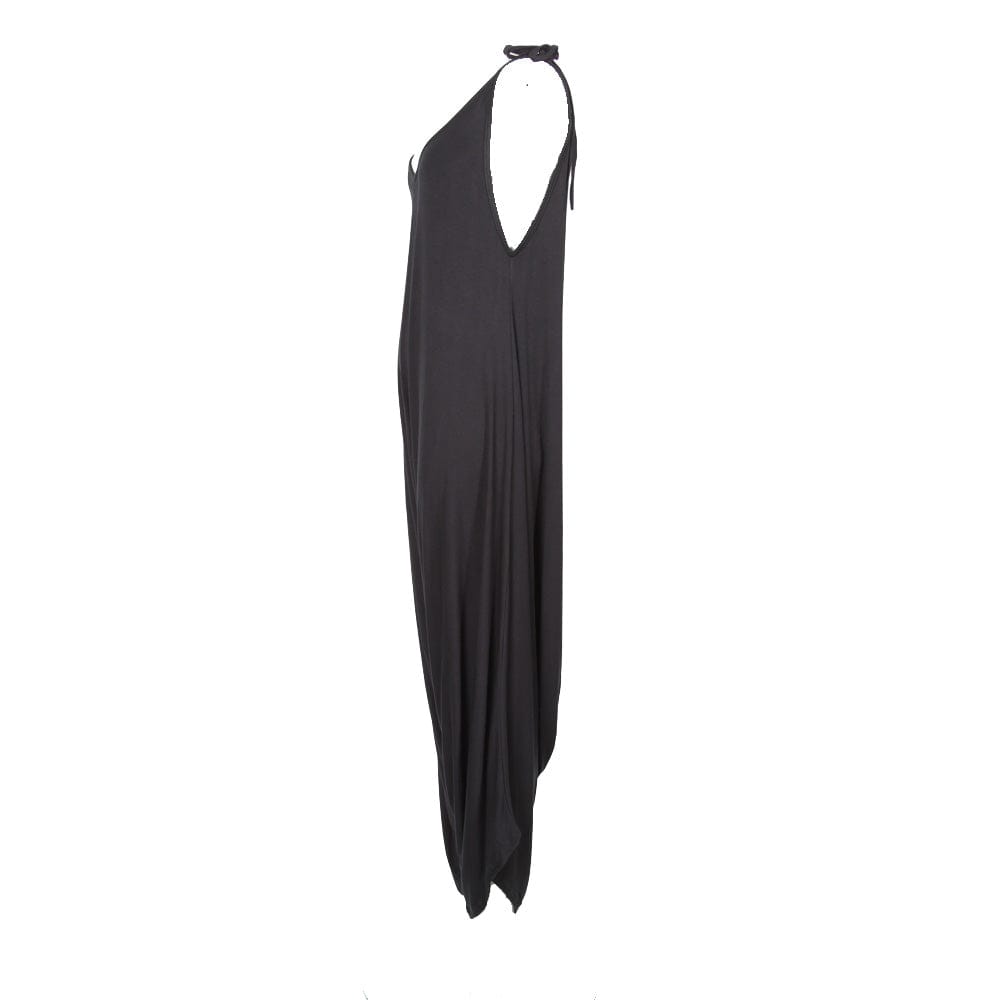 Harem Jumpsuit in Black, Green and Red