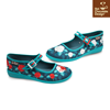 Paint the Roses Red Gothic Floral Mary Jane Flats