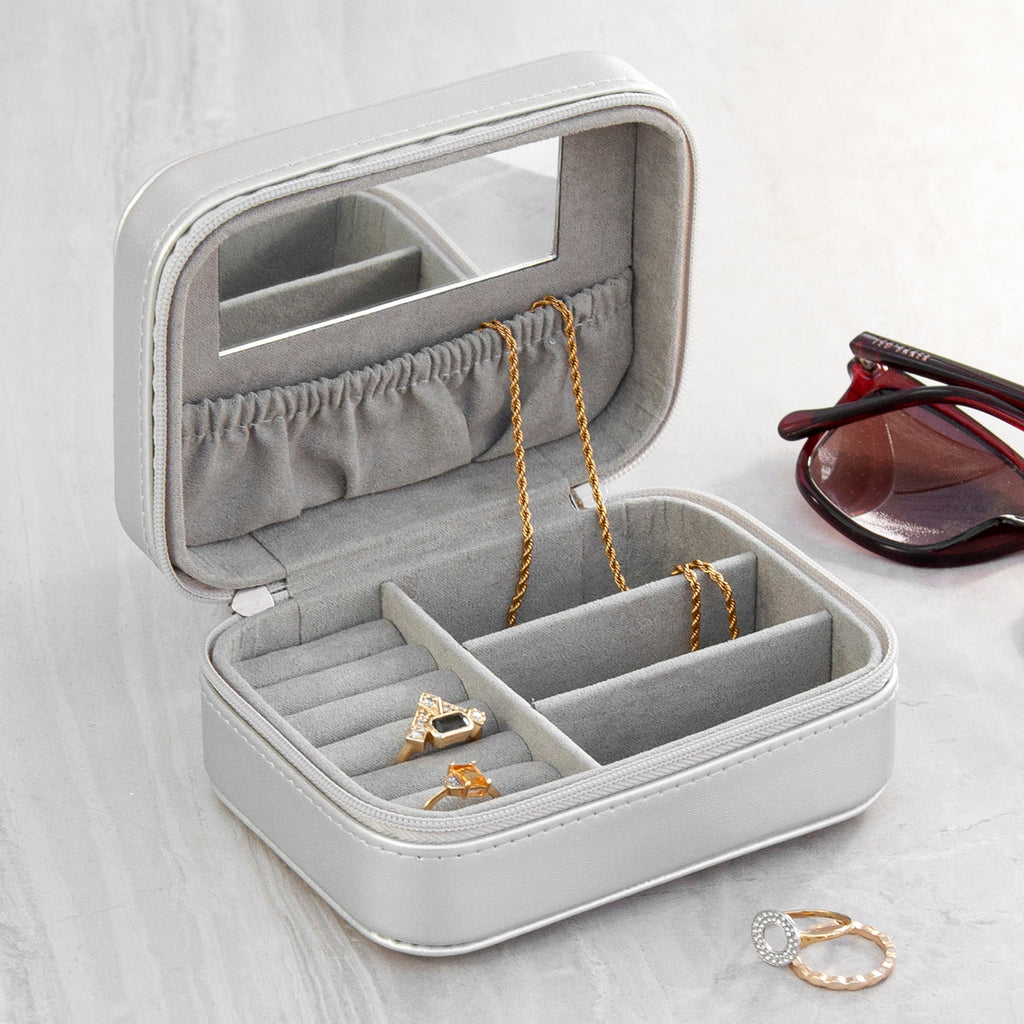 Personalised Silver Travel Jewellery Case