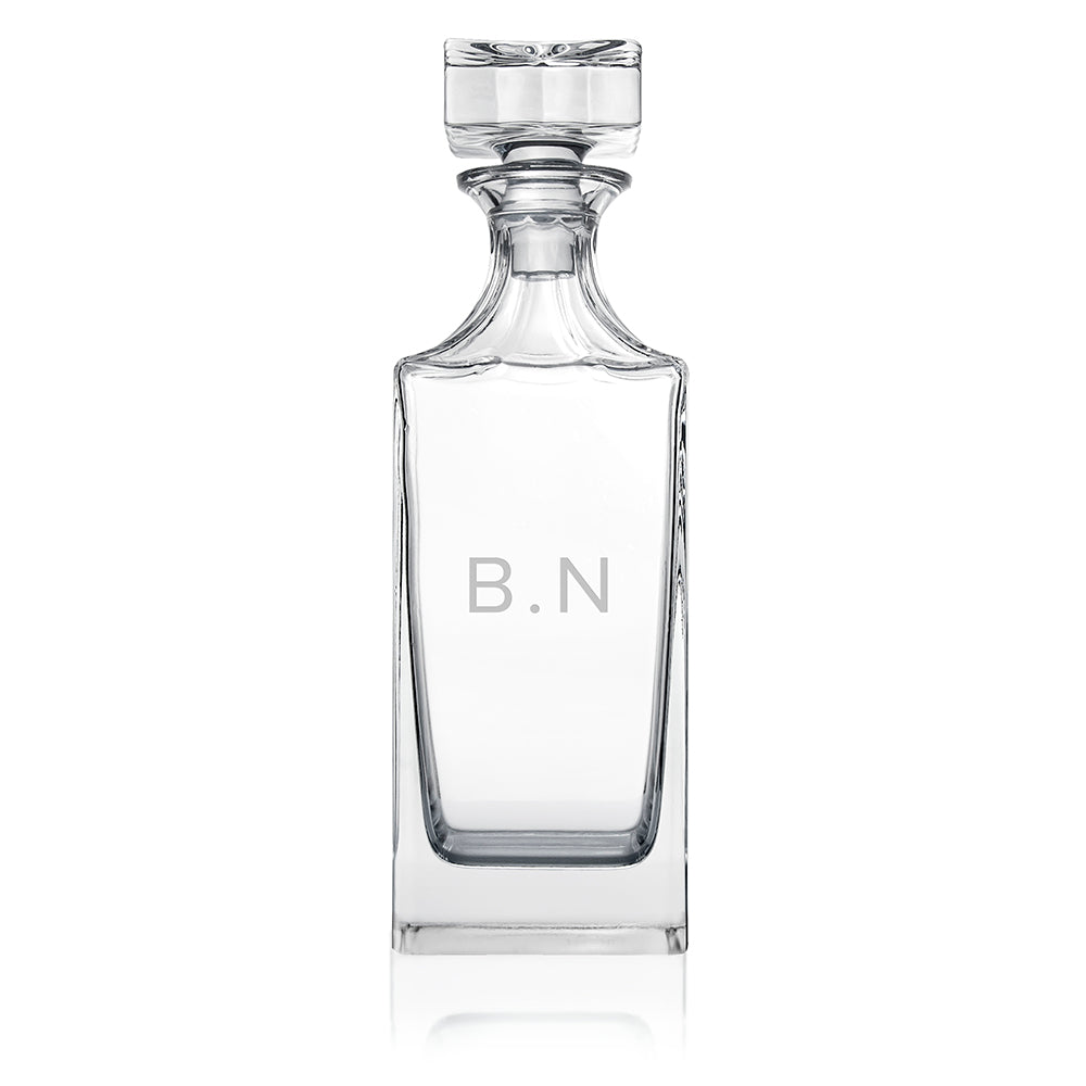 Personalised Square Decanter with Initials