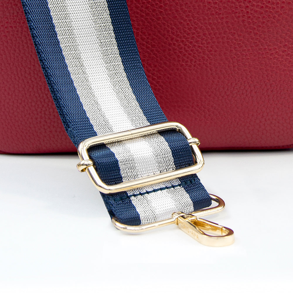 Personalised Red Crossbody Bag in Vegan Leather