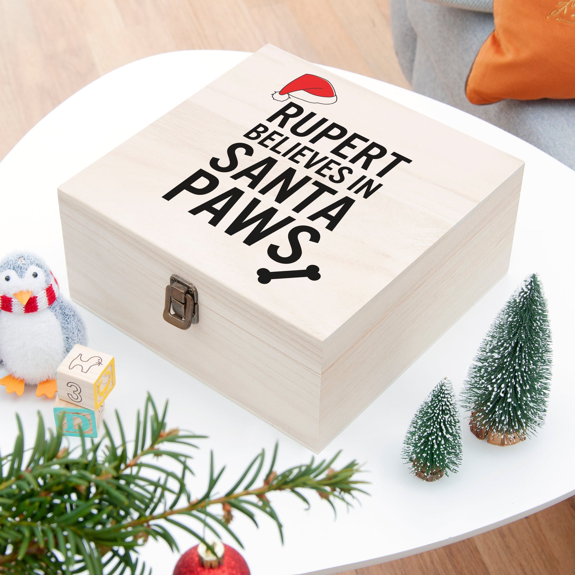 Personalised Pet Santa Paws Christmas Eve Box