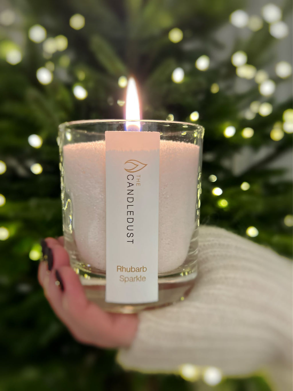 Champagne & Rhubarb Candle – Eco-Friendly Romantic Scent by Candledust at www.brixbailey.com