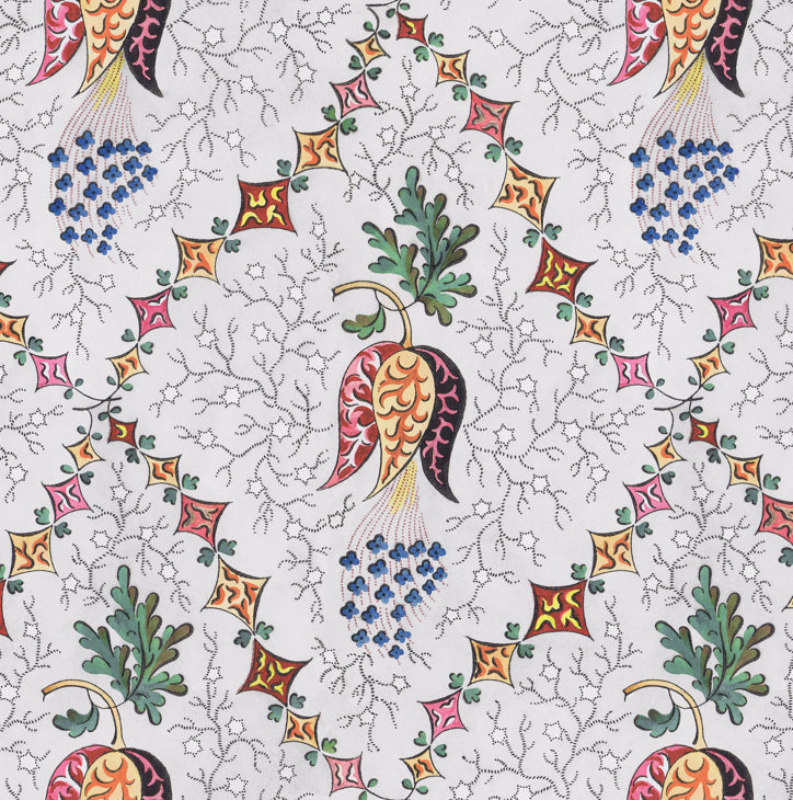 Folk Wallpaper in Harlequin
