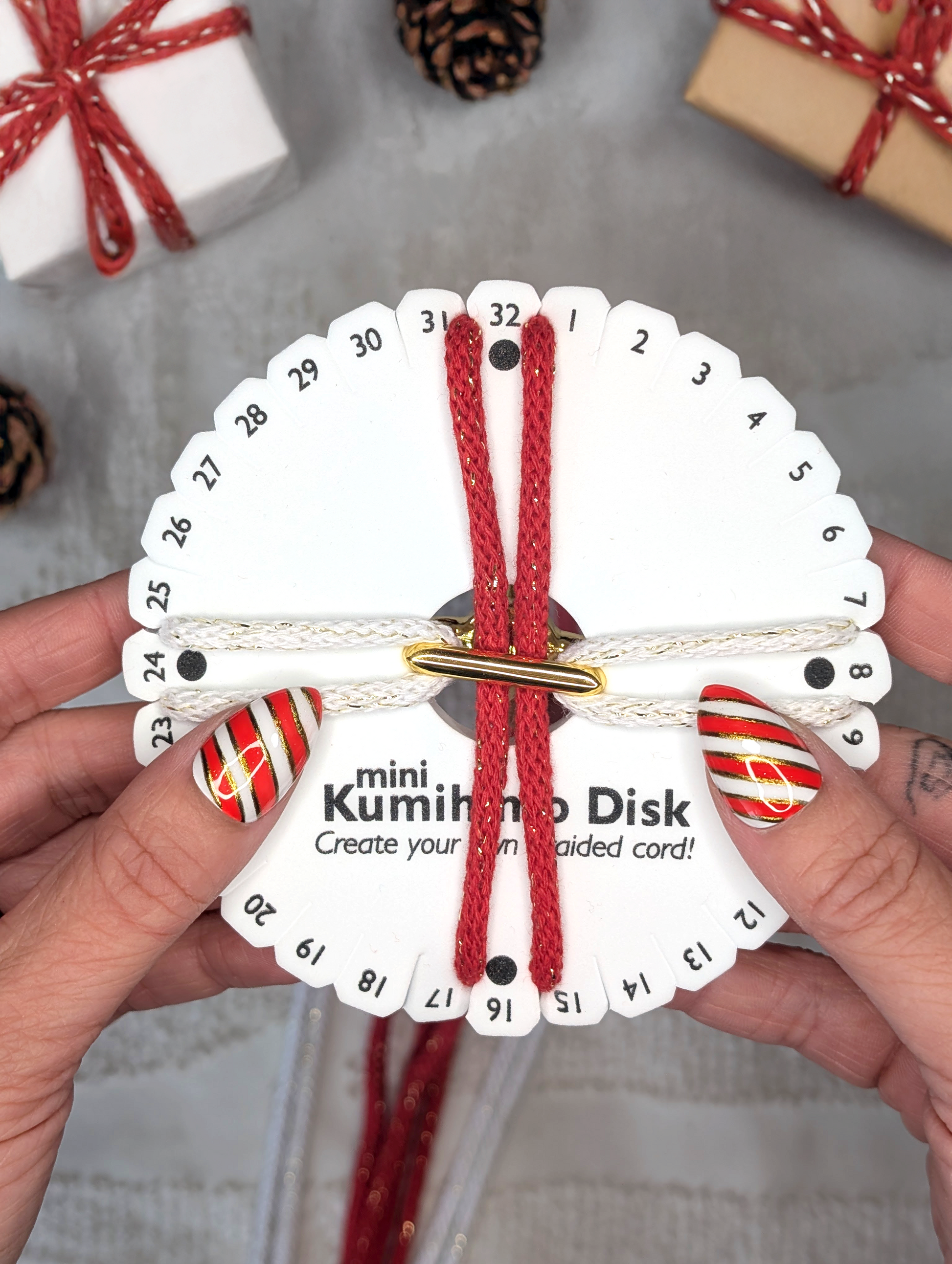 Make Your Own Dog Lead Craft Kit in Candy Cane Sparkle