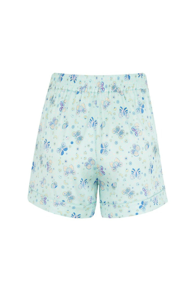 Rosie Glacier Butterfly Silk Shorts