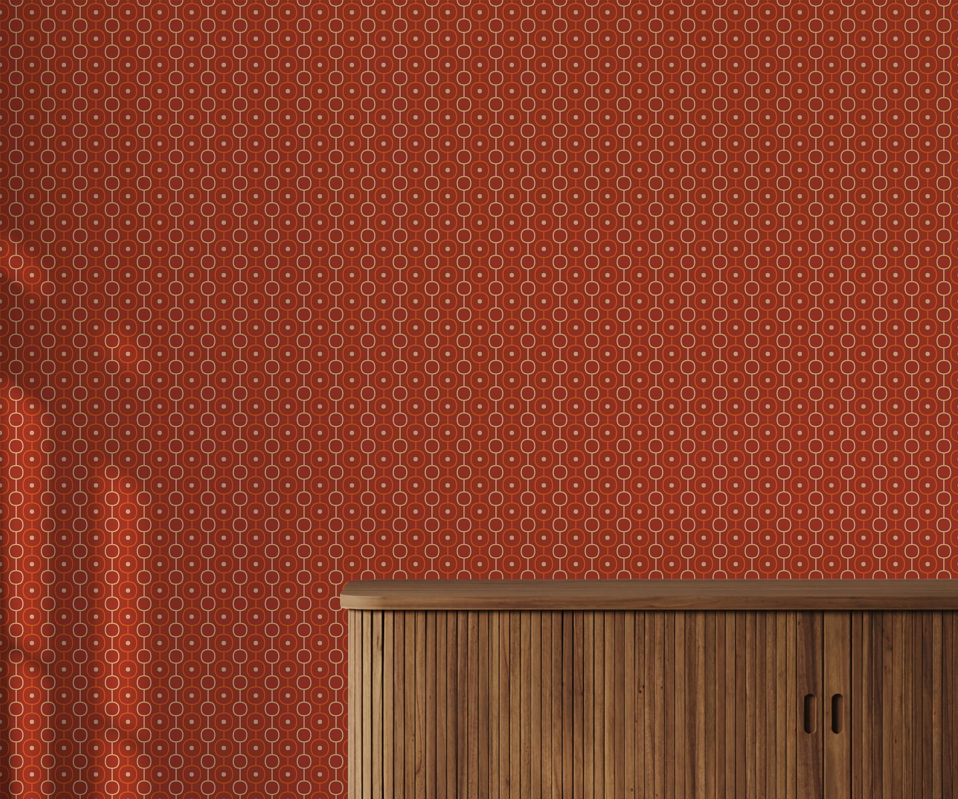 Retro Chain Pattern Wallpaper
