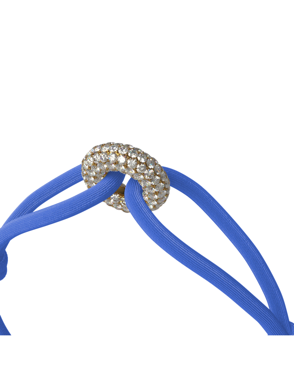 Golden Pave Cord Bracelet with Lab Diamonds