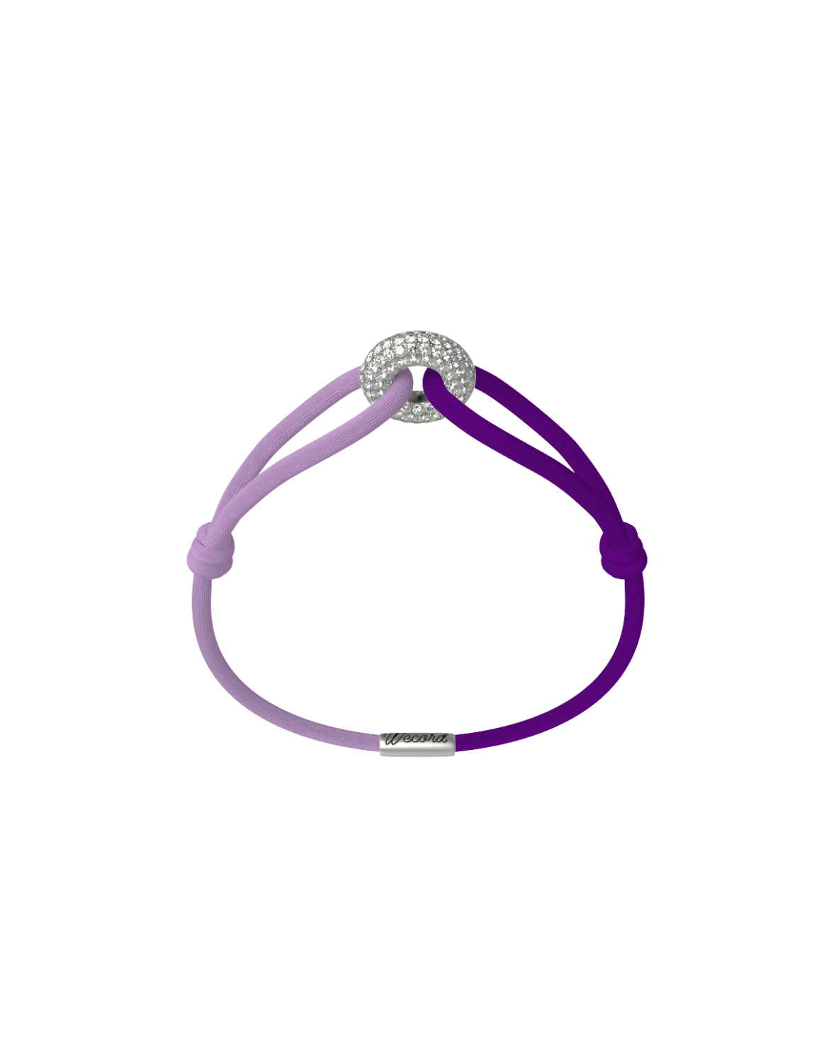 Women's Day Cord Bracelet in Purple and Lavender