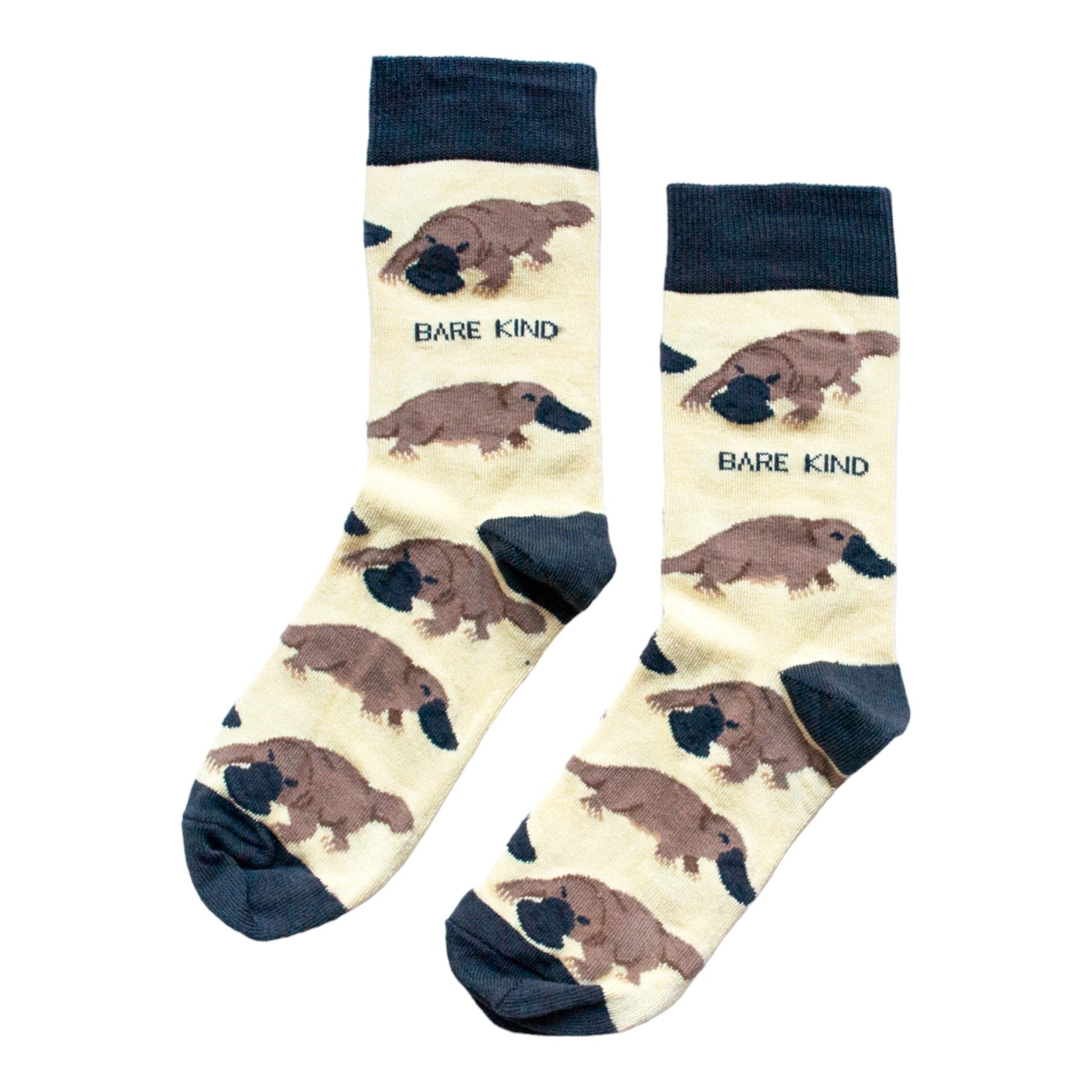 Save the Platypus Bamboo Socks in Yellow